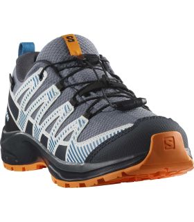 Zapatillas Trekking Niño Salomon Xa Pro V8 Waterproof Grisaille