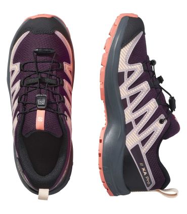 Zapatillas Trekking Niño Salomon Xa Pro V8 Waterproof Plum