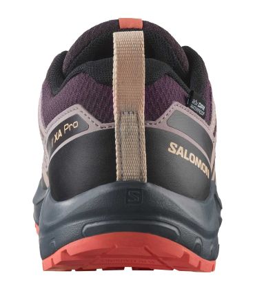Zapatillas Trekking Niño Salomon Xa Pro V8 Waterproof Plum