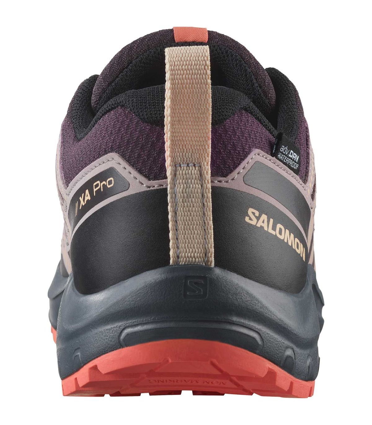 Zapatillas Trekking Niño Salomon Xa Pro V8 Waterproof Plum