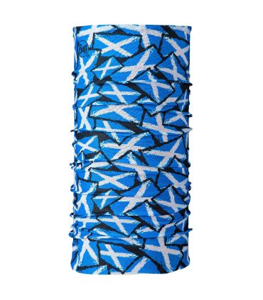 Tubular multifuncional Buff Original EcoStretch Saltire, tejido elástico reciclado con protección solar sin costuras.