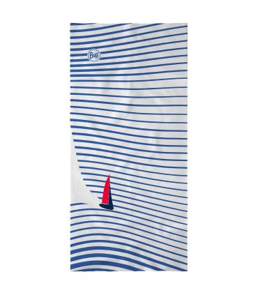 Tubular Buff Original EcoStretch Rhoes Navy azul marino, multifuncional, sin costuras y con protección solar.