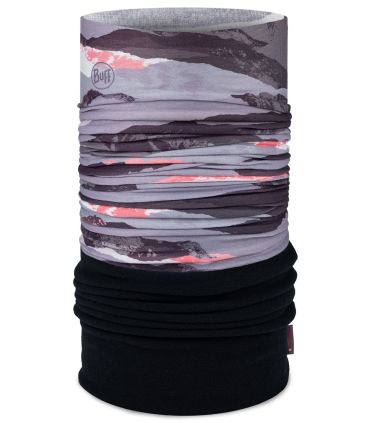 Tubular multifuncional Buff Polar Irdlo Black color negro, accesorio versátil y adaptable para el cuello.