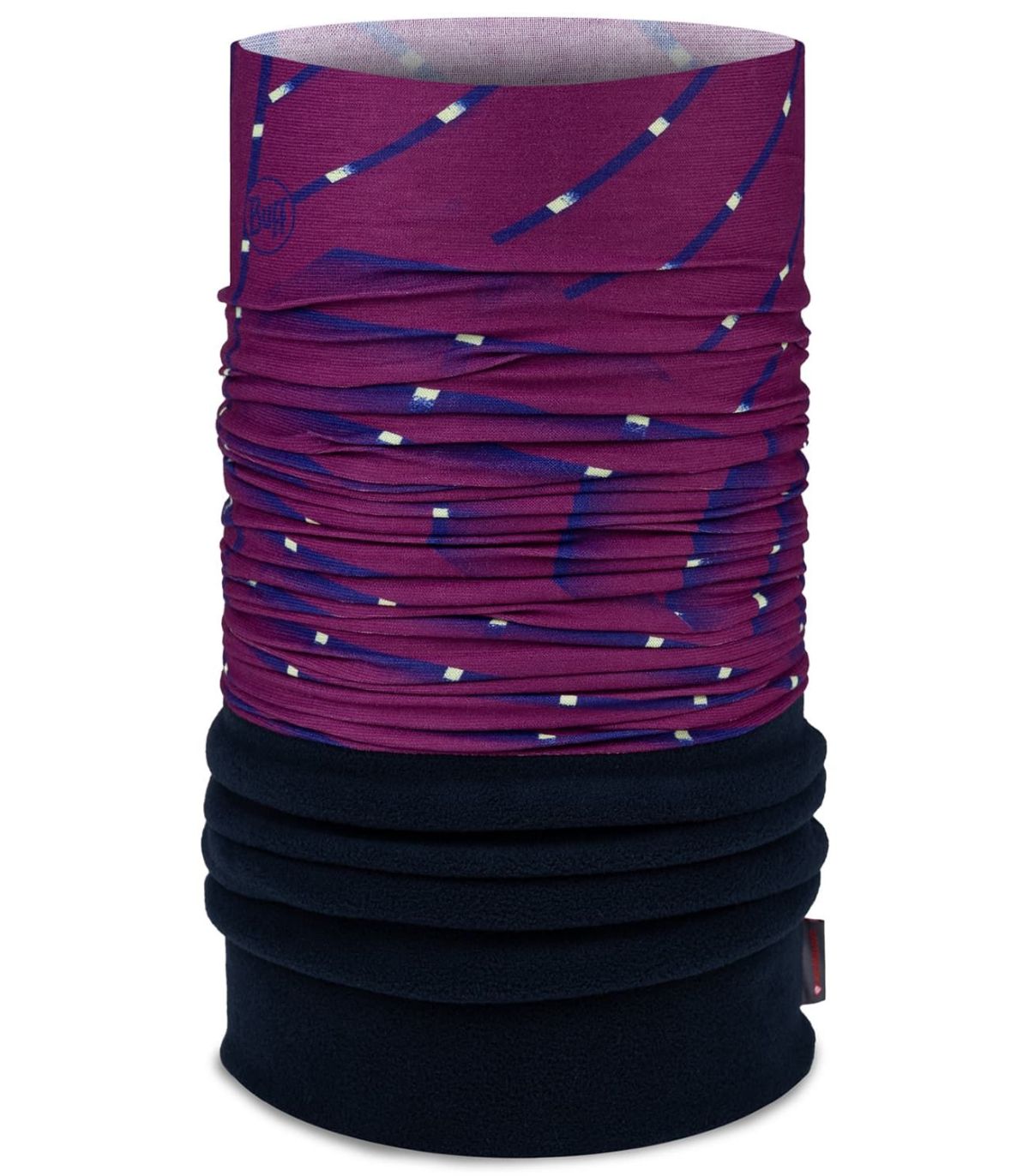 Tubular Buff Polar Filob Multi, accesorio multifuncional térmico para cuello con estampado geométrico multicolor.