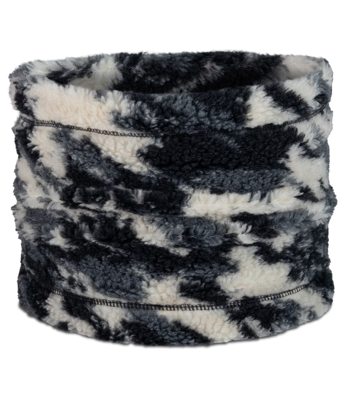 Braga de cuello Buff Polar Switch Nebek Grey con aislamiento PrimaLoft afelpado color gris para proteger del frío.