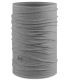 Buff Merino Lightweight Solid Lightgrey, tubular de lana merina 100% sostenible y sin costuras color gris claro.
