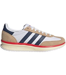 Zapatillas Adidas Run 70s 2.0 blanco para hombre, estilo retro urbano con amortiguación y diseño clásico.