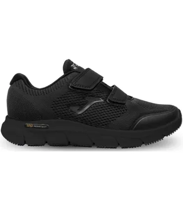 Zapatillas Joma CZen 2321 Velcro negras para hombre, calzado casual deportivo con amortiguación y ajuste rápido.
