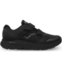Zapatillas Joma CZen 2321 Velcro negras para hombre, calzado casual deportivo con amortiguación y ajuste rápido.