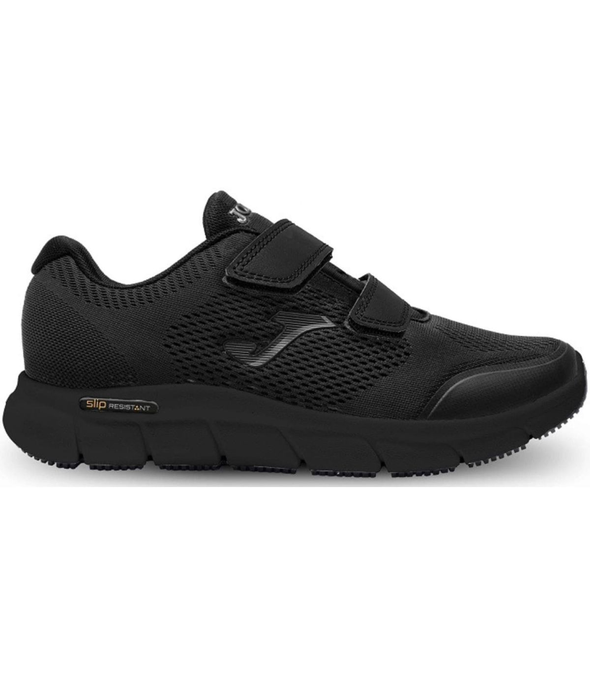 Zapatillas Joma CZen 2321 Velcro negras para hombre, calzado casual deportivo con amortiguación y ajuste rápido.