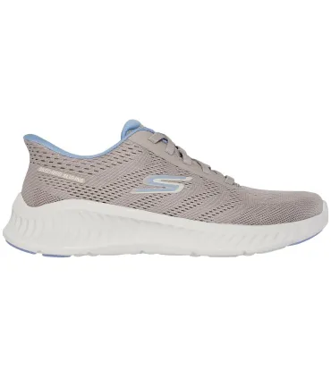 Zapatillas Skechers Slip Ins Now Khloe beige para mujer con tecnología Hands Free Slip-ins y Memory Foam.