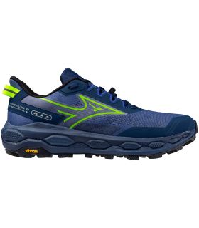 Mizuno Wave Mujin 11 azul: zapatilla de trail running con suela Vibram para montaña y larga distancia.