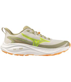 Zapatillas trail running Mizuno Neo Lumina mujer verde, pisada neutra y diseño ligero para senderos.