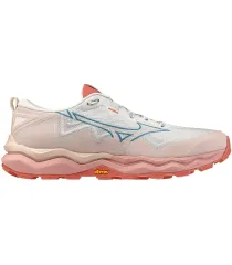 Mizuno Wave Daichi 9 mujer rosa, zapatillas de trail running con suela Vibram Megagrip y tecnología Mizuno Wave.