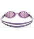 Gafas de natación Nike Chrome Goggle Purple con lentes antivaho, protección UV y ajuste hermético para nadadores.