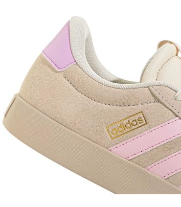 Adidas VL Court 3.0 Beige | Nubuck y bandas pastel