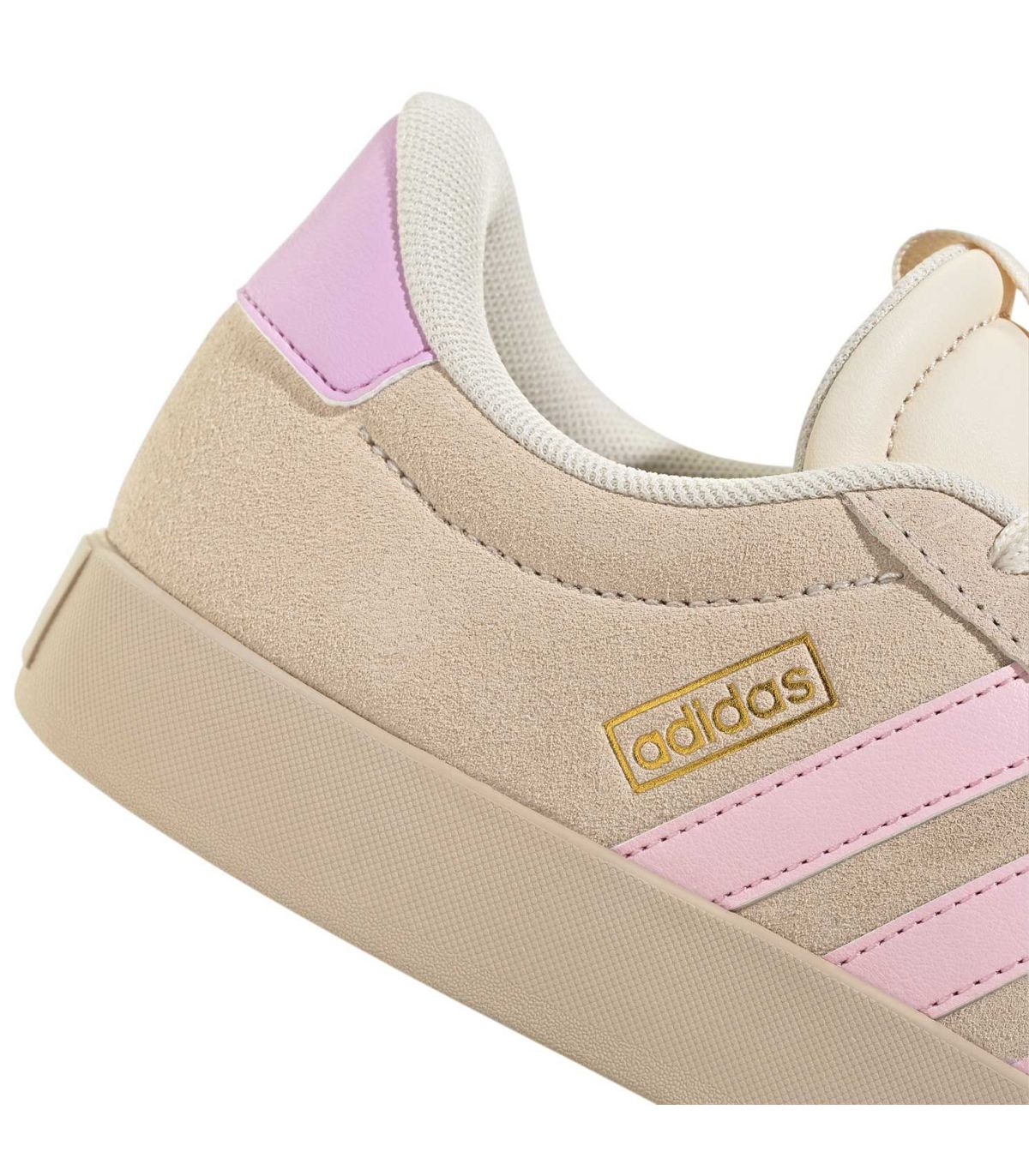 Adidas VL Court 3.0 Beige | Nubuck y bandas pastel
