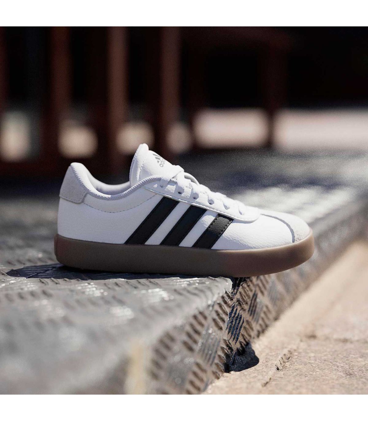 Adidas Zapatilla VL Court 3.0 Jr | Suela caramelo y puntera T