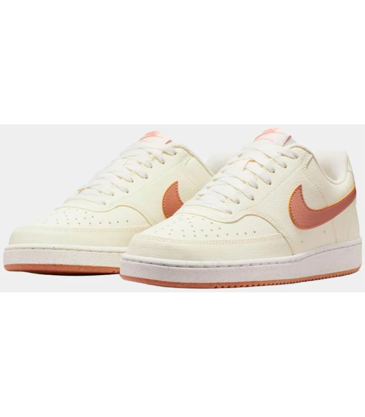Nike Court Vision Low Next Nature Beige Mujer | Logo salmón