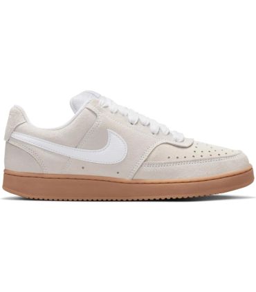 Nike Court Vision Low Beige Mujer | Puntera perforada y suela caramelo