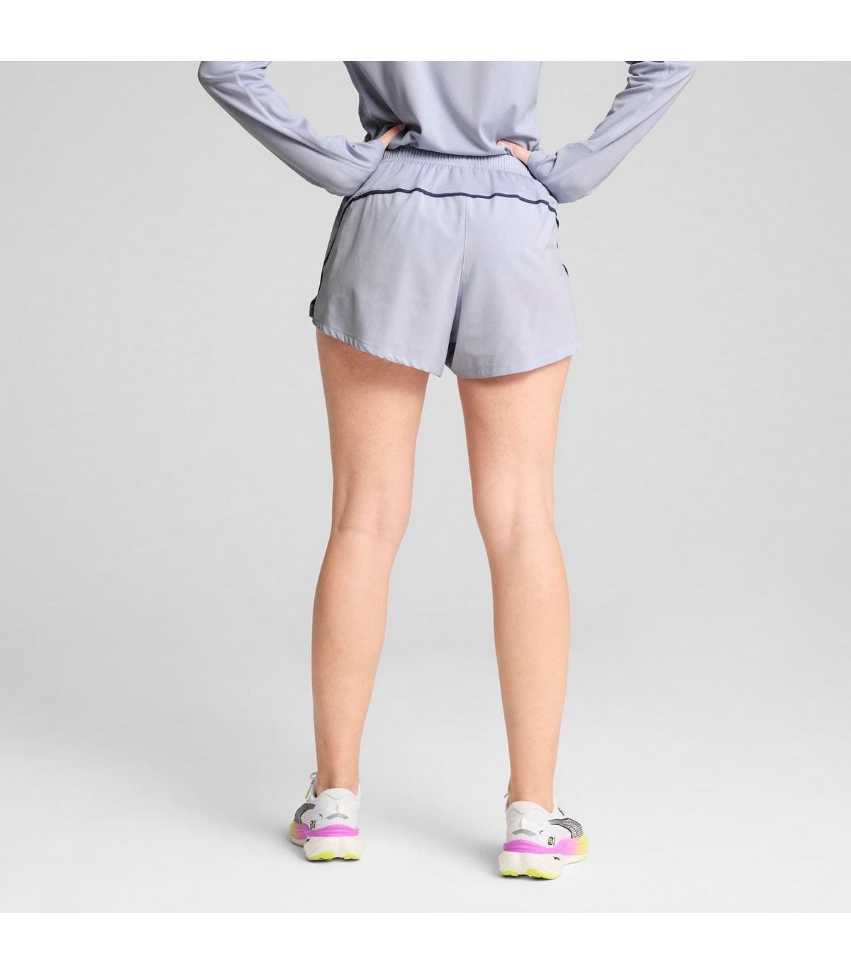 Puma Pantalón de Running W Run Velocity 3\" Sh Mujer Azul | Vivos