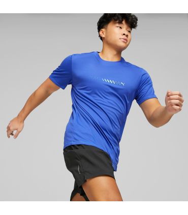 Puma Camiseta de Running Run Favorite Logo Hombre Royal | miDori bioWick