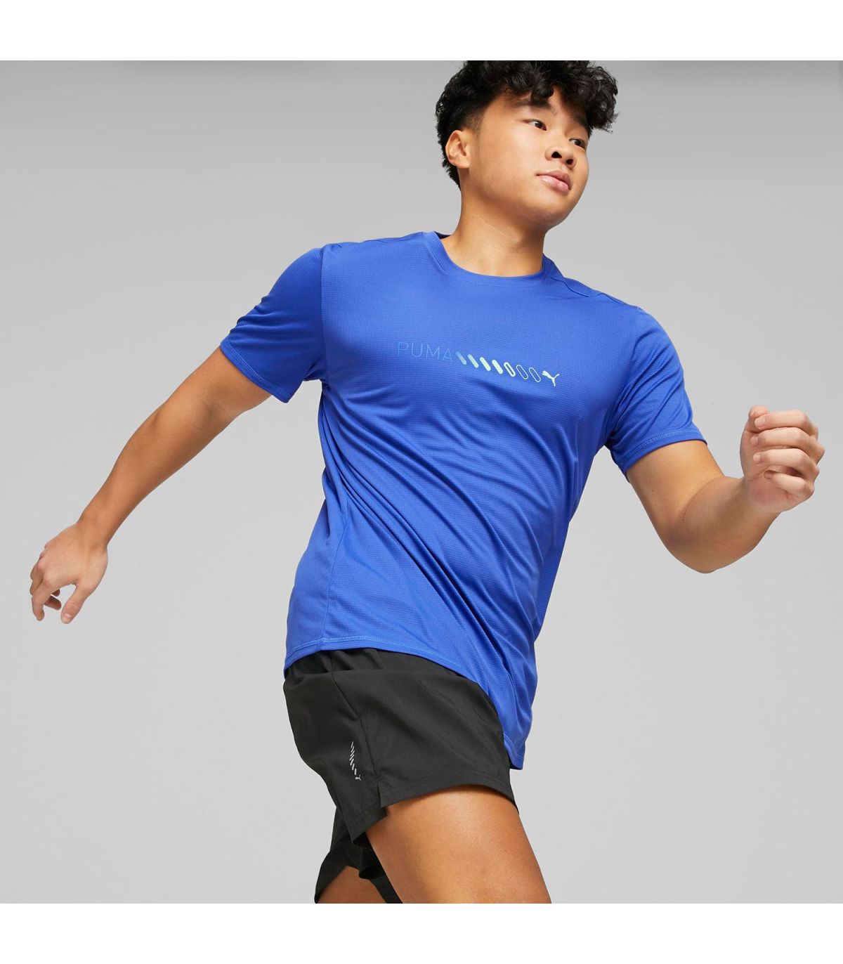 Puma Camiseta de Running Run Favorite Logo Hombre Royal | miDori bioWick