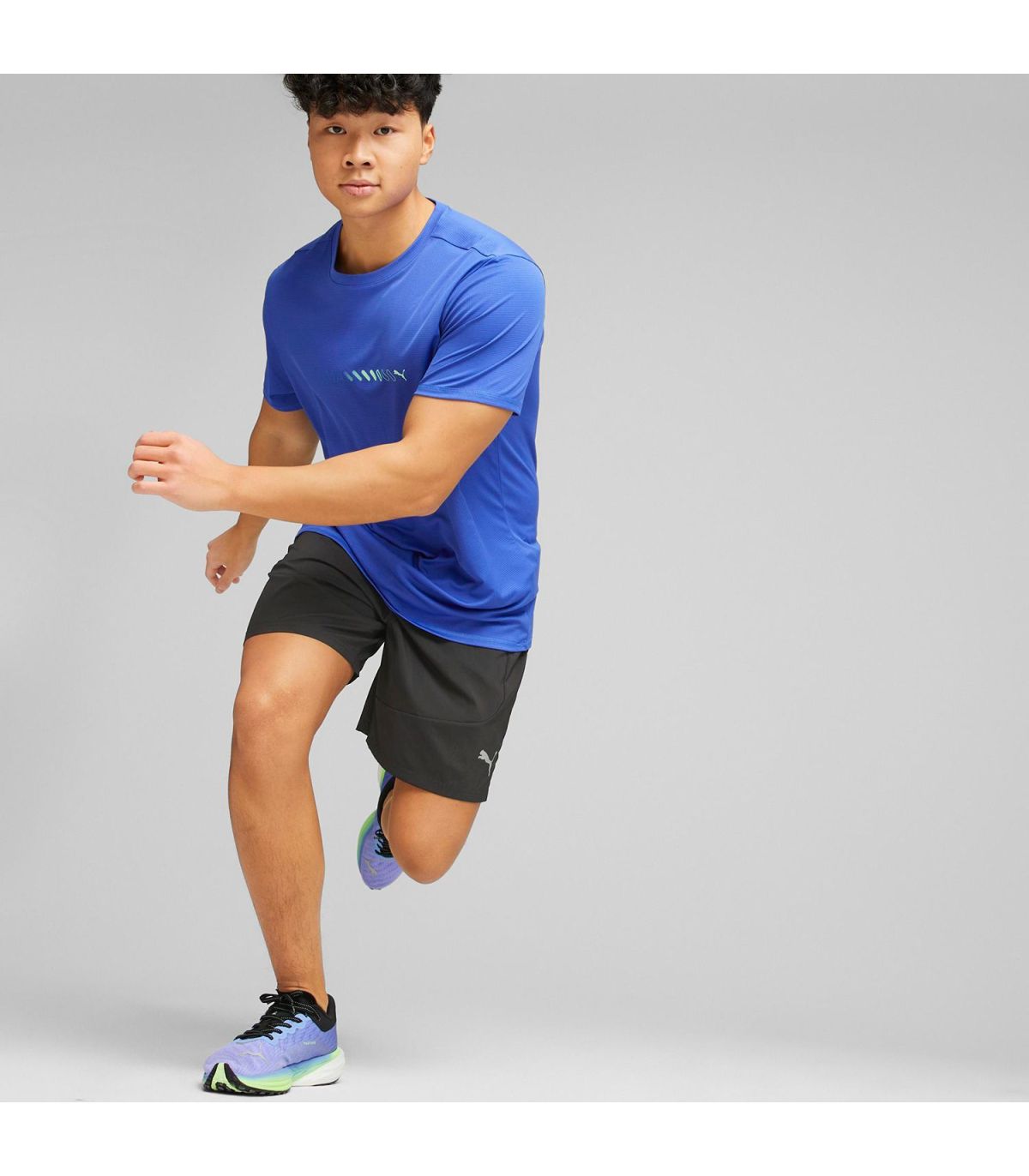 Puma Camiseta de Running Run Favorite Logo Hombre Royal | miDori bioWick