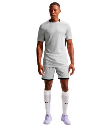 Nike Camiseta Academy Gris | Paneles laterales y cuello contraste