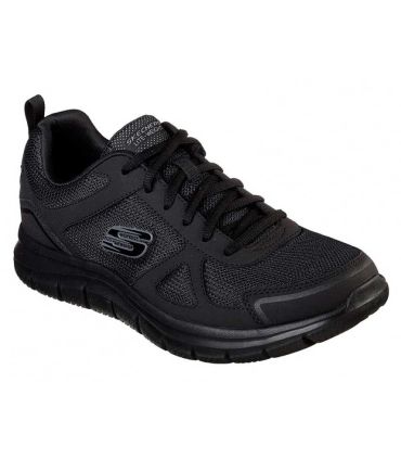 Skechers Burns Agoura Negro | Rejilla y tirador trasero