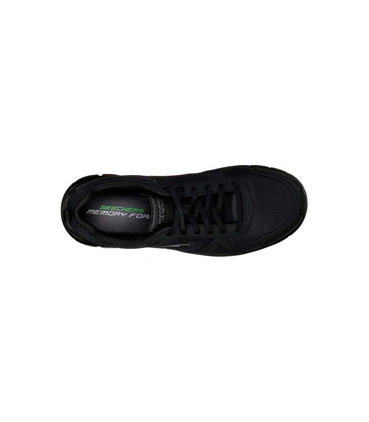 Skechers Burns Agoura Negro | Rejilla y tirador trasero