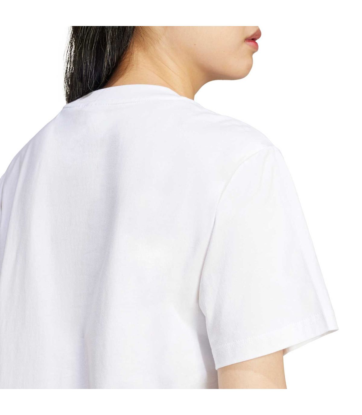 Adidas Camiseta Essentials Small Logo Blanco | Corte Clásico