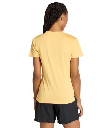 Adidas Camiseta We Min V Nk Amarillo Mujer | Escote pico