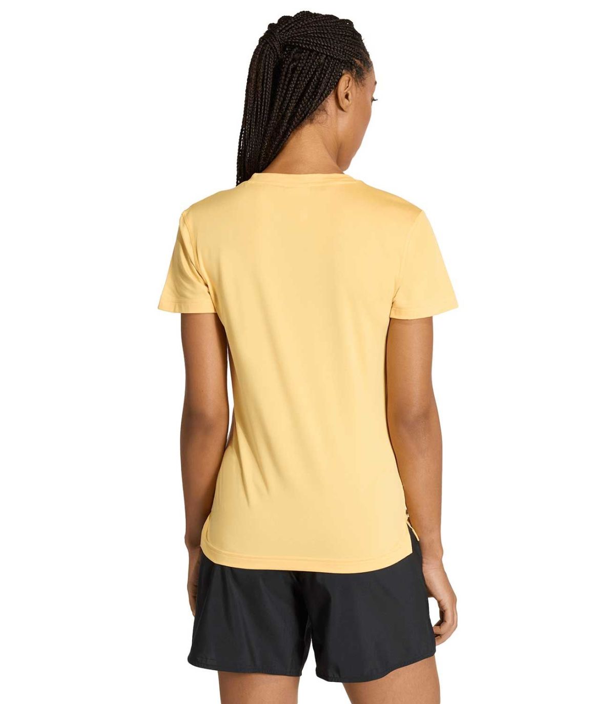 Adidas Camiseta We Min V Nk Amarillo Mujer | Escote pico