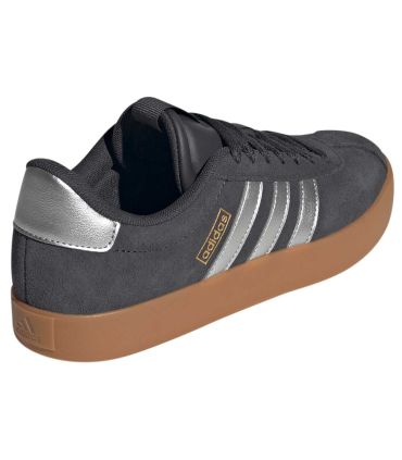 Adidas VL Court 3.0 14 Mujer | Suela caramelo y bandas plata