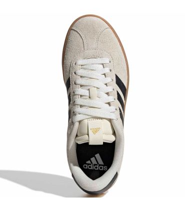 Adidas VL Court 3.0 28 Mujer | Gamuza marfil y logo dorado