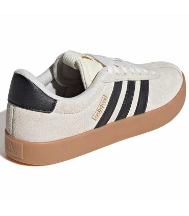 Adidas VL Court 3.0 28 Mujer | Gamuza marfil y logo dorado