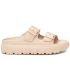 Sandalia XTI 14255008 beige para mujer, diseño minimalista, ligero y ergonómico de estilo deportivo casual.