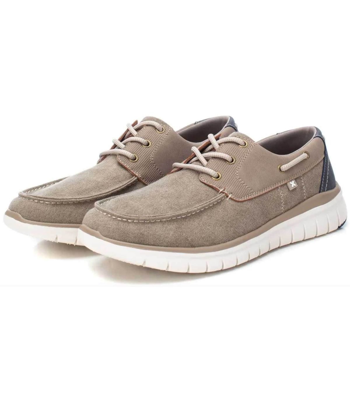 XTI Zapato Casual 14231003 | Estilo náutico de lona con suela de flexión