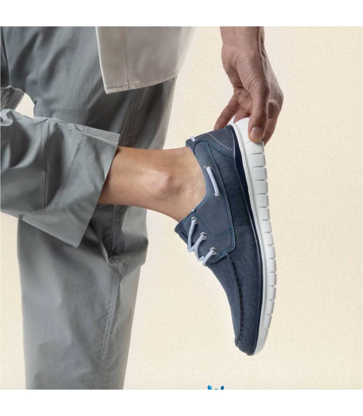 XTI Zapato Casual 14231001 | Lona denim y suela segmentada