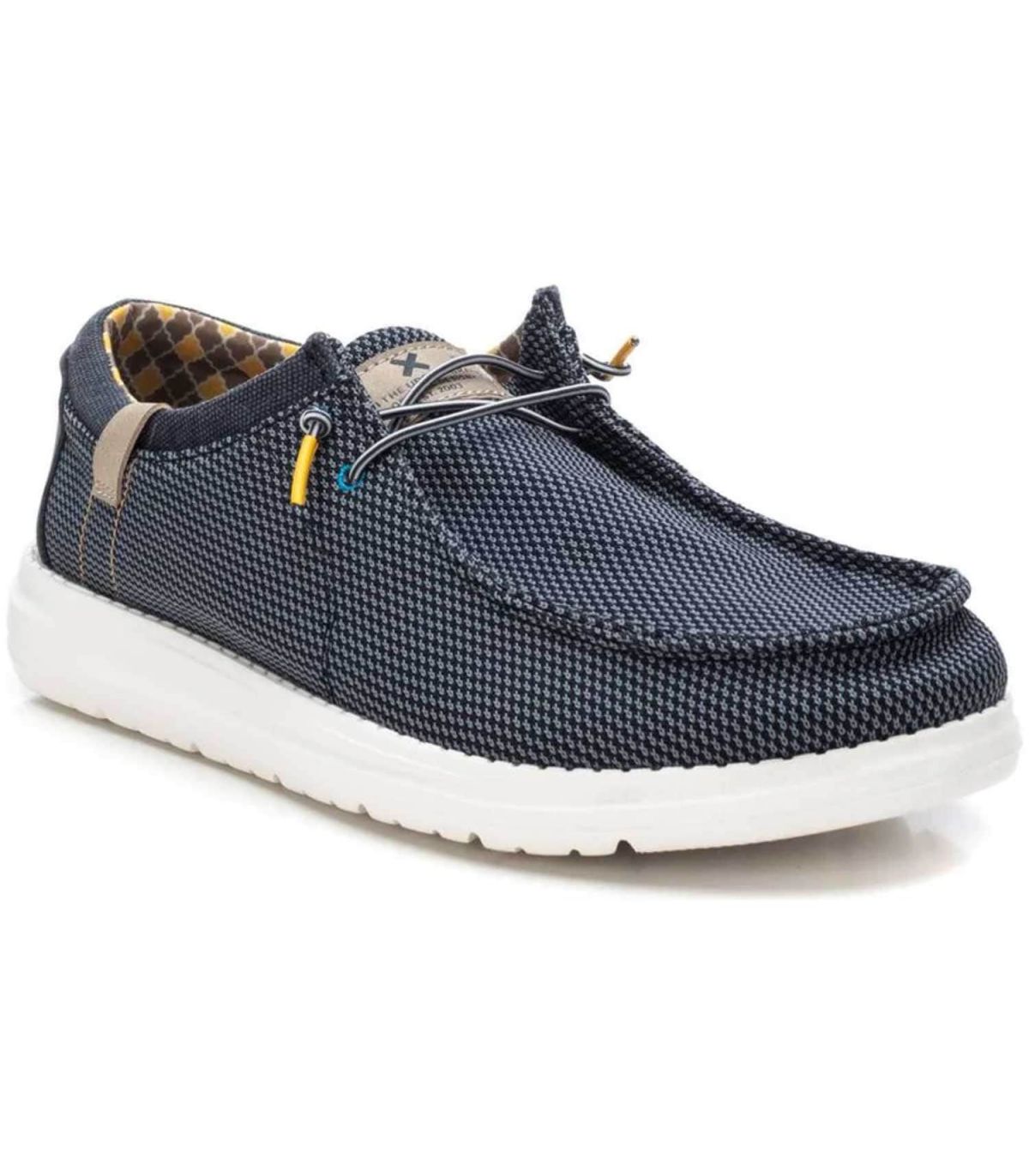 XTI Zapato Casual 14357603 | Malla trenzada y herretes amarillos