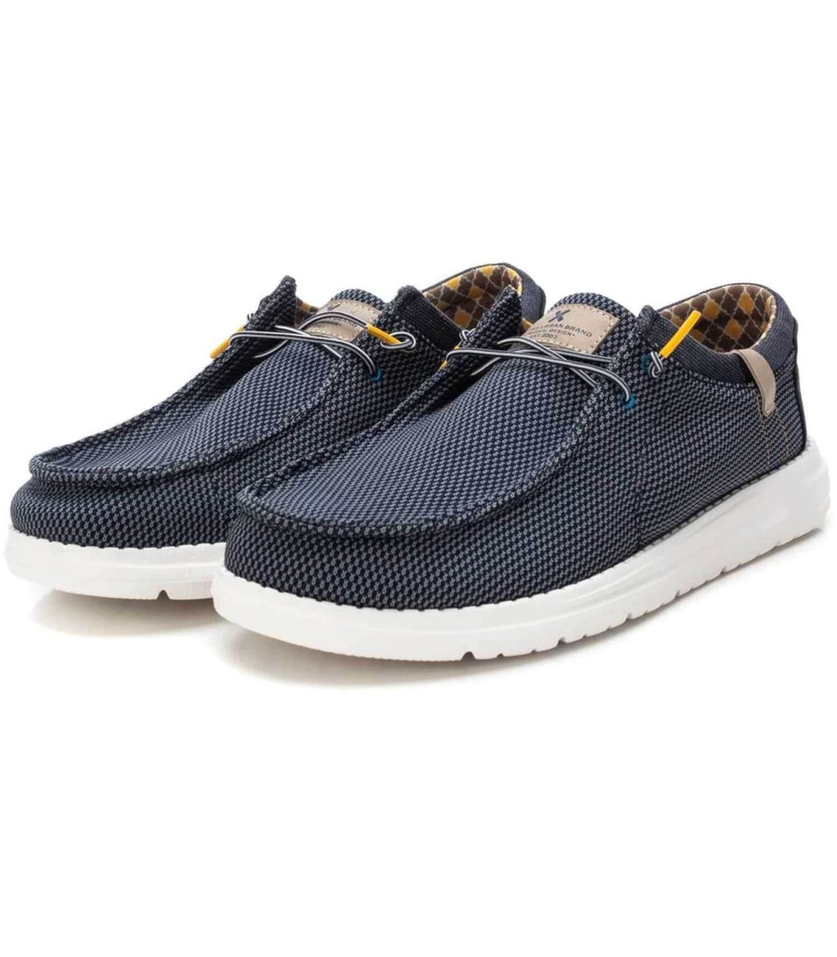 XTI Zapato Casual 14357603 | Malla trenzada y herretes amarillos