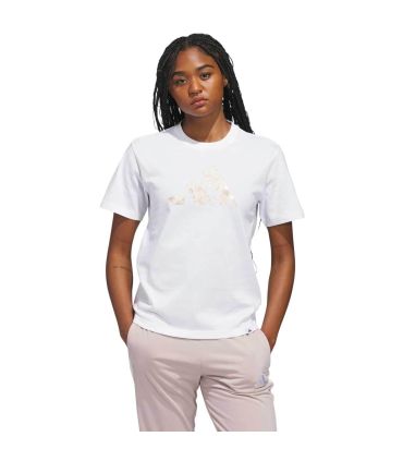 Adidas Camiseta Shl Big Logo Mujer | Estampado floral orgánico