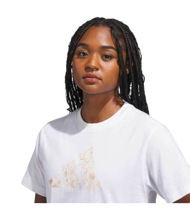 Adidas Camiseta Shl Big Logo Mujer | Estampado floral orgánico
