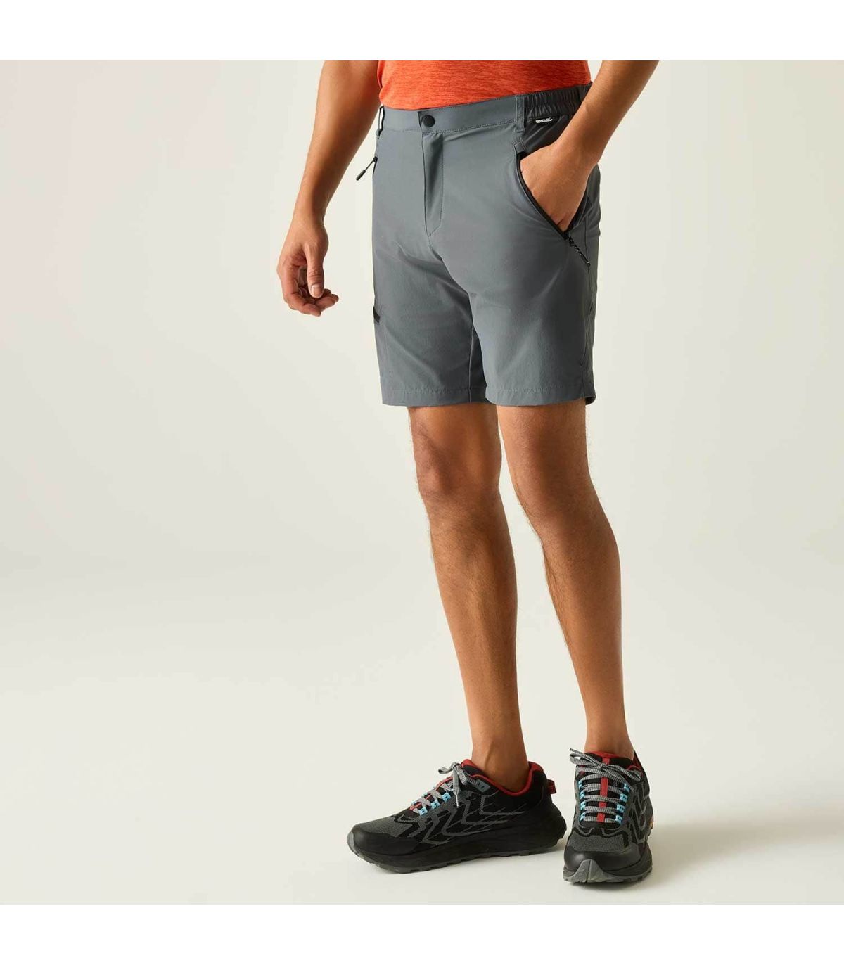 Regatta Pantalon Corto Xertstretch Gris | Ergonomía activa