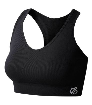 Sujetador deportivo Dare2b ReactBra de alta sujeción y tejido transpirable para entrenamiento intenso.
