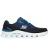 Zapatilla Skechers Glide-Step Pro Waverra azul para hombre con media suela geométrica y diseño transpirable.