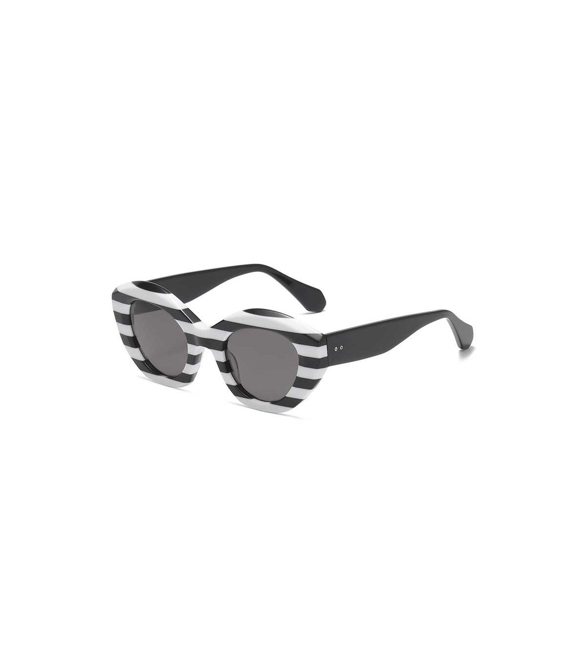 Gafas de sol polarizadas Ocean Plage Pampelonne en blanco y negro con lentes ahumadas