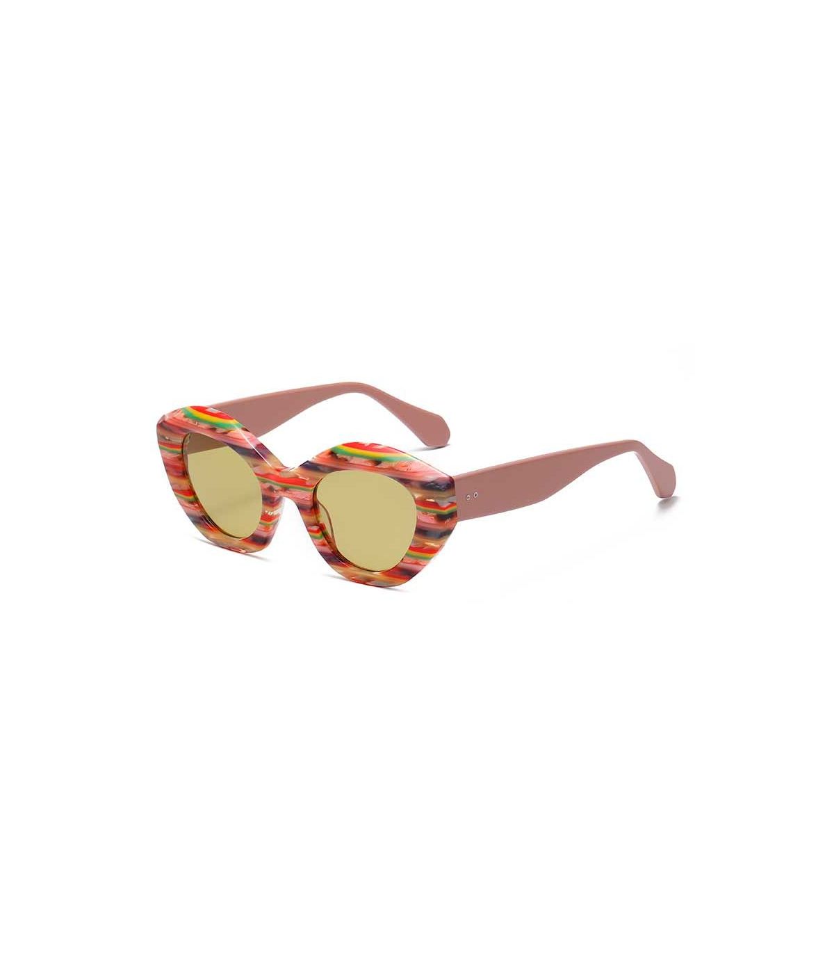 Gafas de sol polarizadas Ocean Plage Pampelonne Multi con montura amarilla deportiva.