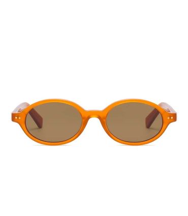 Ocean Gafas de Sol Polarizadas L,Espiguette Transparent Brown / Brown | montura ovalada translúcida